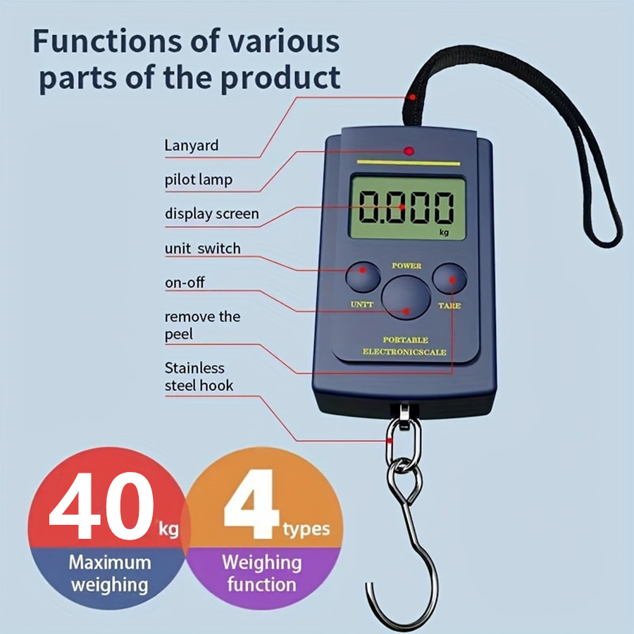 Fishing Equipment Carp - Alat Timbangan Gantung Portabel Digital Elektronik