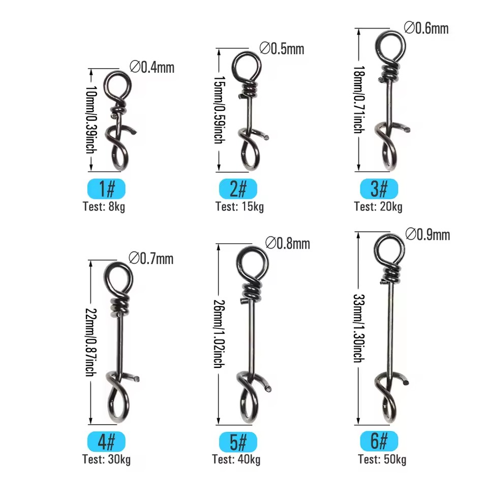 50 Buah Klip Pegas Pancing Baj - Fishing Equipment Tackle ulasan dan harga