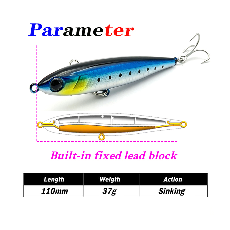 Umpan Pencil Tenggelam Berat T - Fishing Equipment Japan ulasan dan harga