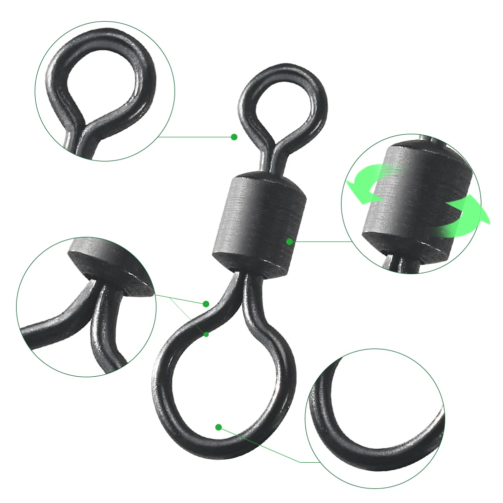 100pcs Swivel Pancing Ikan Mas - Fishing Equipment Carp ulasan dan harga