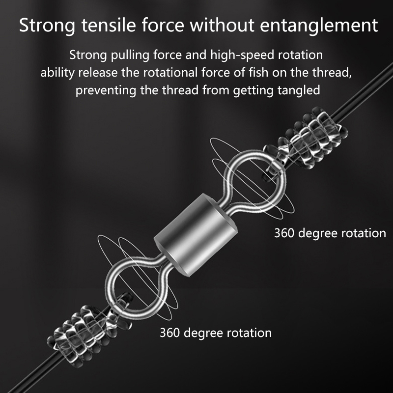 ★ ▲ 100 Buah Swivel Pancing Ba - Fishing Equipment Tackle ulasan dan harga